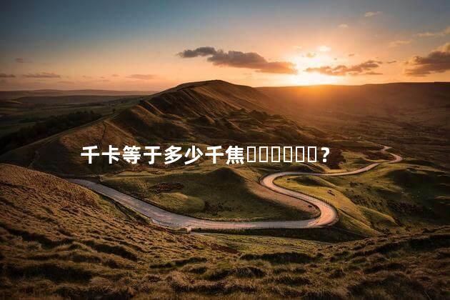 千卡等于多少千焦？